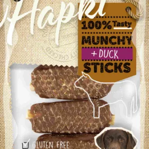 Comanda online FLAMINGO Hapki Delicatese pentru câini Sticks cu raţă