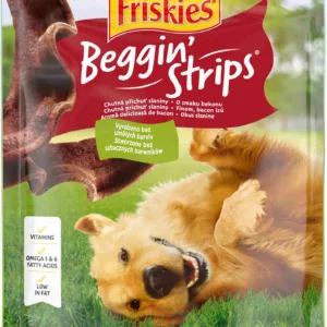 Comanda online FRISKIES Recompese pentru câini Beggin' Strips - Crispy Bacon 120g