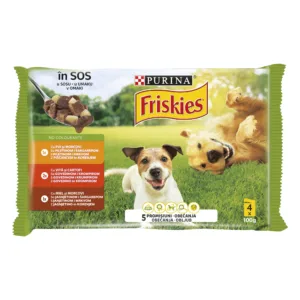 Comanda online Friskies Adult cu Pui si Morcovi in Sos