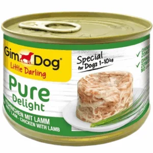 Comanda online GIMDOG Pure Delight Chicken&Lamb 150 g hrana caini pui si miel