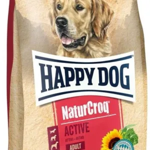 Comanda online HAPPY DOG Natur Croq Active pentru câini cu necesar mare de energie 15kg