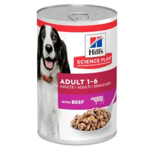 Comanda online HILL'S Science Plan Canine Adult Beef 370 g Hrana umeda pentru caini adulti