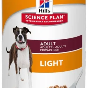 Comanda online HILL's Conservă LIGHT hrană umedă pentru câini Adult Carne Pui 370g