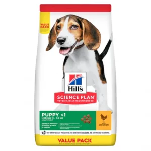 Comanda online Hill s SP Canine Puppy Medium Chicken 18 kg Value Pack