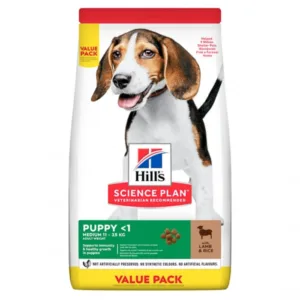 Comanda online Hill s SP Canine Puppy Medium Lamb and Rice 18 kg Value Pack
