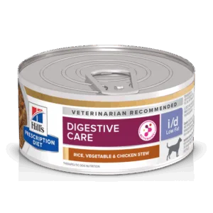 Comanda online Hill's Prescription Diet Canine I/D Low Fat Chicken & Vegetables Stew