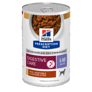 Comanda online Hill's Prescription Diet Canine I/D Low Fat Chicken and Vegetable Stew