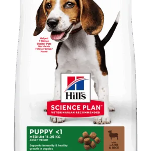 Comanda online Hill's Science Plan Canine Puppy Medium Lamb and Rice