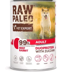 Comanda online Hrana cu iepure si vita RAW PALEO Beef Rabbit Adult 400g pentru caini adulti