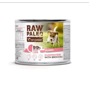 Comanda online Hrana umeda cu porc si miel RAW PALEO Pork Lamb Puppy 200g pentru catelusi