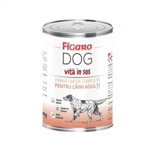 Comanda online Hrana umeda pentru caini figaro dog Vita in sos conserva 415 g