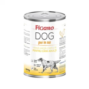 Comanda online Hrana umeda pentru caini figaro dog pui in sos conserva 1240 g