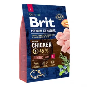 Comanda online Hrana uscata pentru caini Brit Premium by Nature Junior L 3 kg