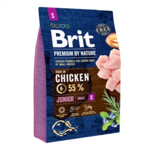 Comanda online Hrana uscata pentru caini Brit Premium by Nature Junior S 3 kg