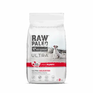 Comanda online Hrana uscata pentru caini Raw Paleo Ultra Beef Mini Puppy 2kg