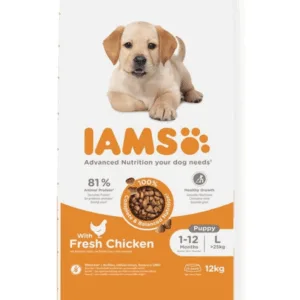 Comanda online IAMS Advanced Nutrition Puppy Junior Large Breed Chicken 12 kg hrana catei talie mare