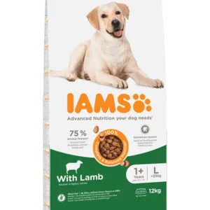 Comanda online IAMS For Vitality Hrana uscata cu miel pentru cainii adulti de talie mare 12kg