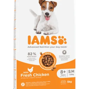 Comanda online IAMS For Vitality Senior hrana uscata pentru caini seniori de talie mica si medie