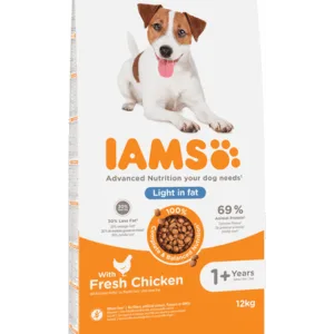 Comanda online IAMS ProActive Health Adult Light in Fat for Sterilsed/Overweight  Hrana uscata pentru caini sterilizati/supraponderali 12 kg