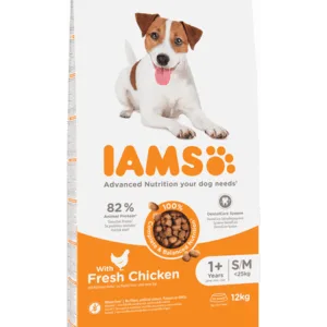 Comanda online IAMS ProActive Health Adult Small & Medium Breed Chicken 12 kg hrana caine talie mica si medie