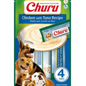 Comanda online INABA Churu Chicken with tuna 4x14g recompense Churu caini