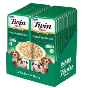 Comanda online INABA Dog Twin hrana caini 24x40 g cu pui