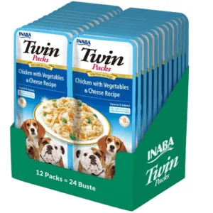 Comanda online INABA Dog Twin plic pentru caini 24x40 g pui
