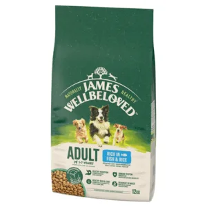 Comanda online JAMES WELLBELOVED Adult 12 kg hrana cu peste si orez pentru caini adulti 1-7 ani