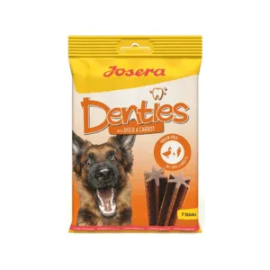 Comanda online JOSERA Denties with Duck&Carrot 180g Batoane dentare caini cu rata si morcov