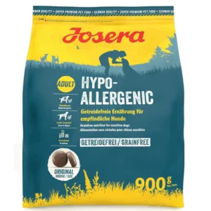 Comanda online JOSERA Hypoallergenic 900 g hrana fara cereale pentru caini sensibili
