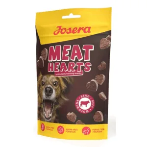 Comanda online JOSERA Meat Hearts Beef recompense dresaj cu vita 70g
