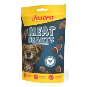 Comanda online JOSERA Meat Hearts Chicken recompense cu pui pentru caini 70g