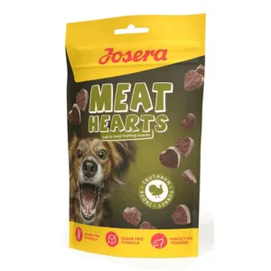 Comanda online JOSERA Meat Hearts Turkey recompense pentru dresaj caini 70g curcan