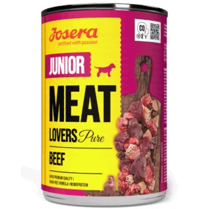 Comanda online JOSERA Meat Lovers Junior Pure hrana cu vita pentru caini junior 400g