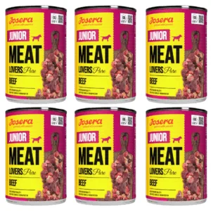 Comanda online JOSERA Meat Lovers Junior Pure set conserve 6x400g caini juniori