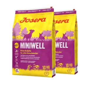 Comanda online JOSERA Miniwell 2x10kg hrana caine adult rasa mica