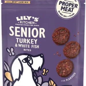 Comanda online LILY'S KITCHEN Bites Recompensă pentru câini SENIOR