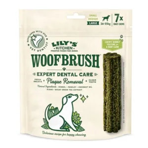Comanda online Lily's Kitchen Woofbrush Large Natural Dental Dog Chew 7 Pack