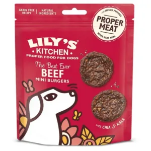 Comanda online Lily's Kitchen the Best Ever Beef Mini Burgers Dog Treats