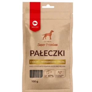 Comanda online MACED Super Premium Batoane de rata cu seminte de dovleac si lamaie pentru caini 100 g