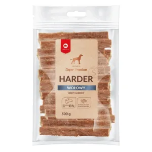 Comanda online MACED Super Premium Harder Fasii cu carne de vita pentru caini 500g