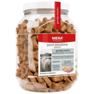 Comanda online MERA Goody Snack – Curcan & Cartofi pentru câini