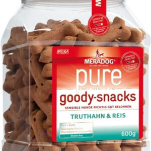 Comanda online MERA Goody Snack – Curcan & Orez pentru câini