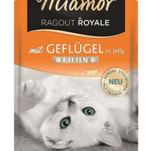 Comanda online MIAMOR Ragout Royale in Jelly Poultry Kitten plic hrana pentru pisoi 100 g pasare in aspic