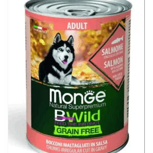 Comanda online MONGE BWild Grain Free hrană umedă pentru câini