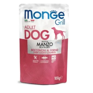 Comanda online MONGE Grill hrana umeda pentru caini