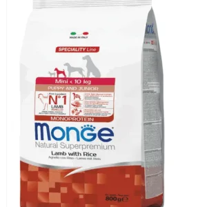 Comanda online MONGE Mini Puppy&Junior hrană uscată pentru cățeluși de talie mică