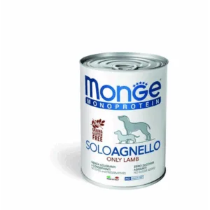 Comanda online MONGE Monoprotein Solo Dog Hrană pentru câini Miel 400 g