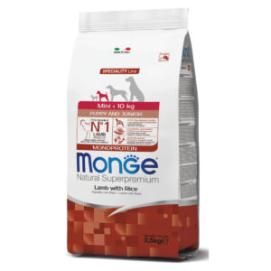 Comanda online MONGE Natural Superpremium Monoprotein Puppy&Junior Mini
