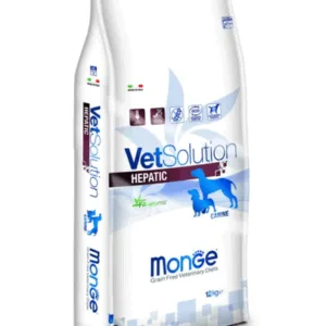 Comanda online MONGE Vet Solution Dog Hepatic Dieta veterinara pentru caini cu probleme hepatice 12 kg